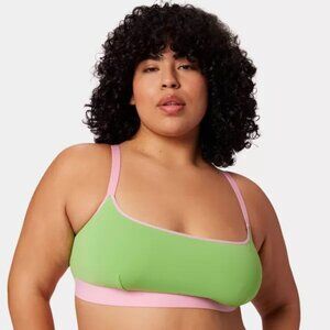 Women's Green and Pink Bralette